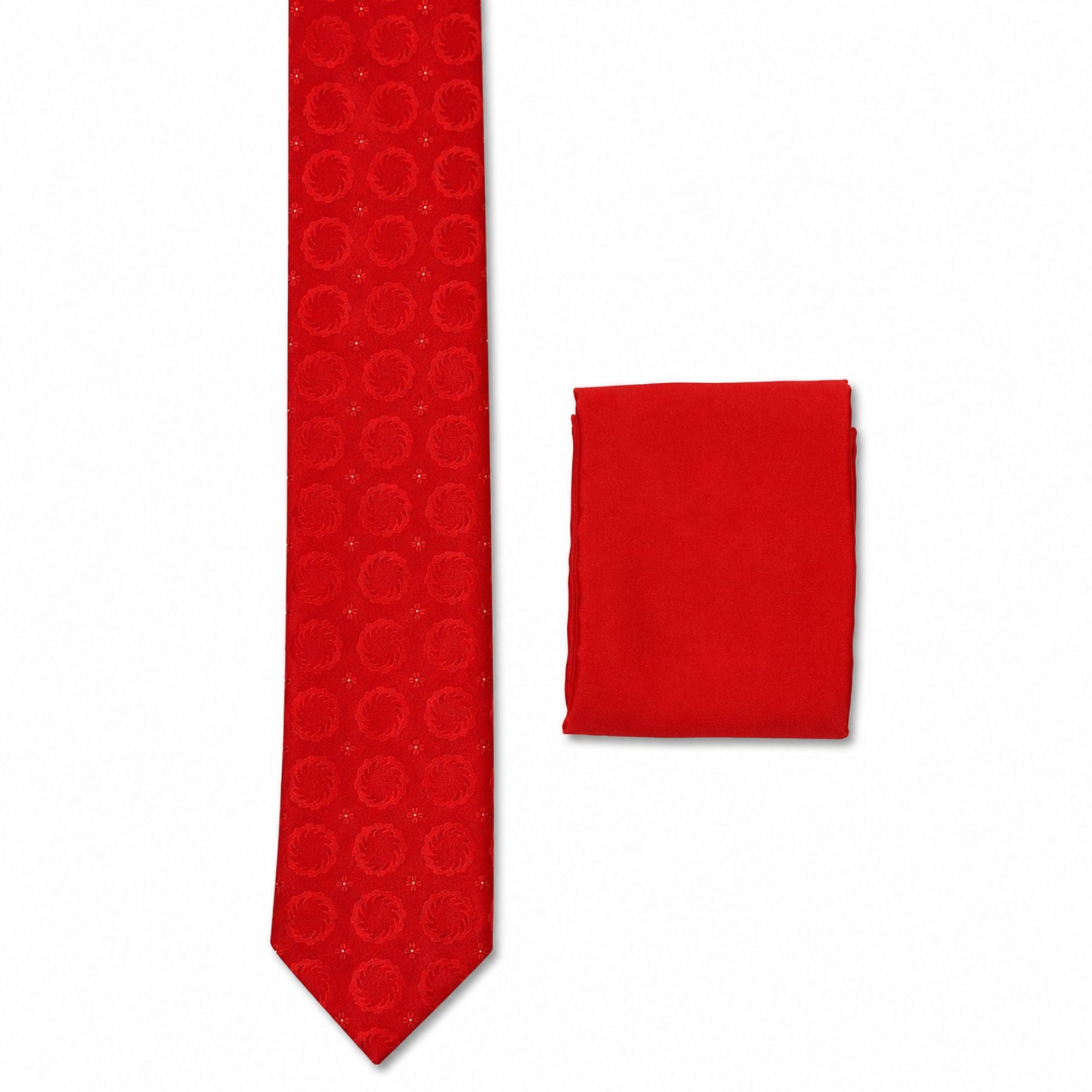 BlackBerry Premium Tie, Pocket Square & Cufflink Combo - Red