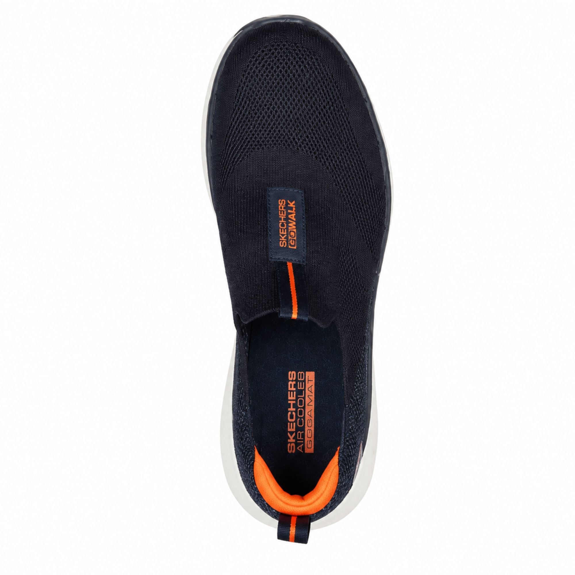 Skechers Go Walk 6 Men’s Slip On Shoes - Navy Orange