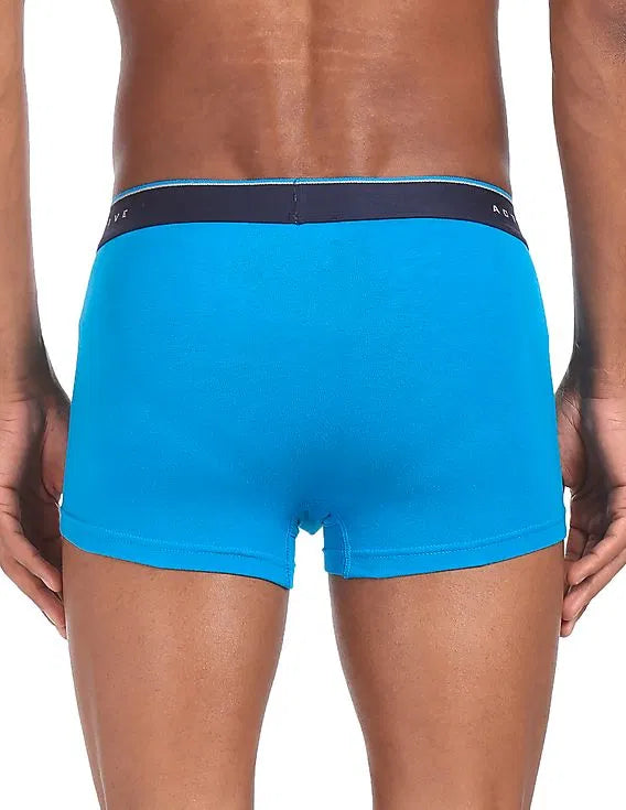 USPA Coolmax Ice Blue Low-Rise Trunk for Men - Pack of 1
