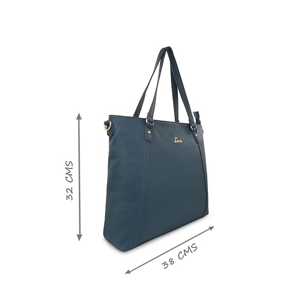 Lavie Wodehouse Women's Peacock Blue Tote Bag | Stylish Handbag