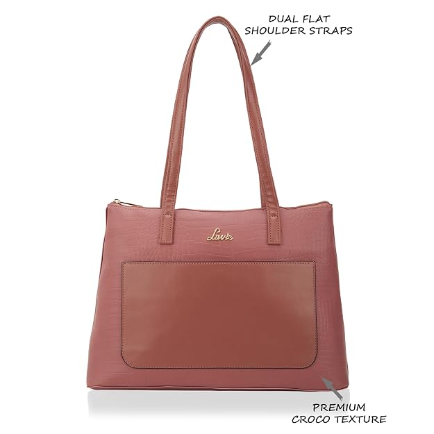 Lavie Croc Module Women's Tote Bag D Pink | Stylish Office Handbag