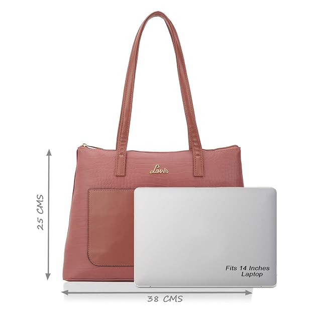 Lavie Croc Module Women's Tote Bag D Pink | Stylish Office Handbag