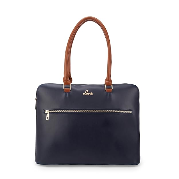 Lavie Hilite Module Women's Laptop Satchel Bag Navy | Work Bag