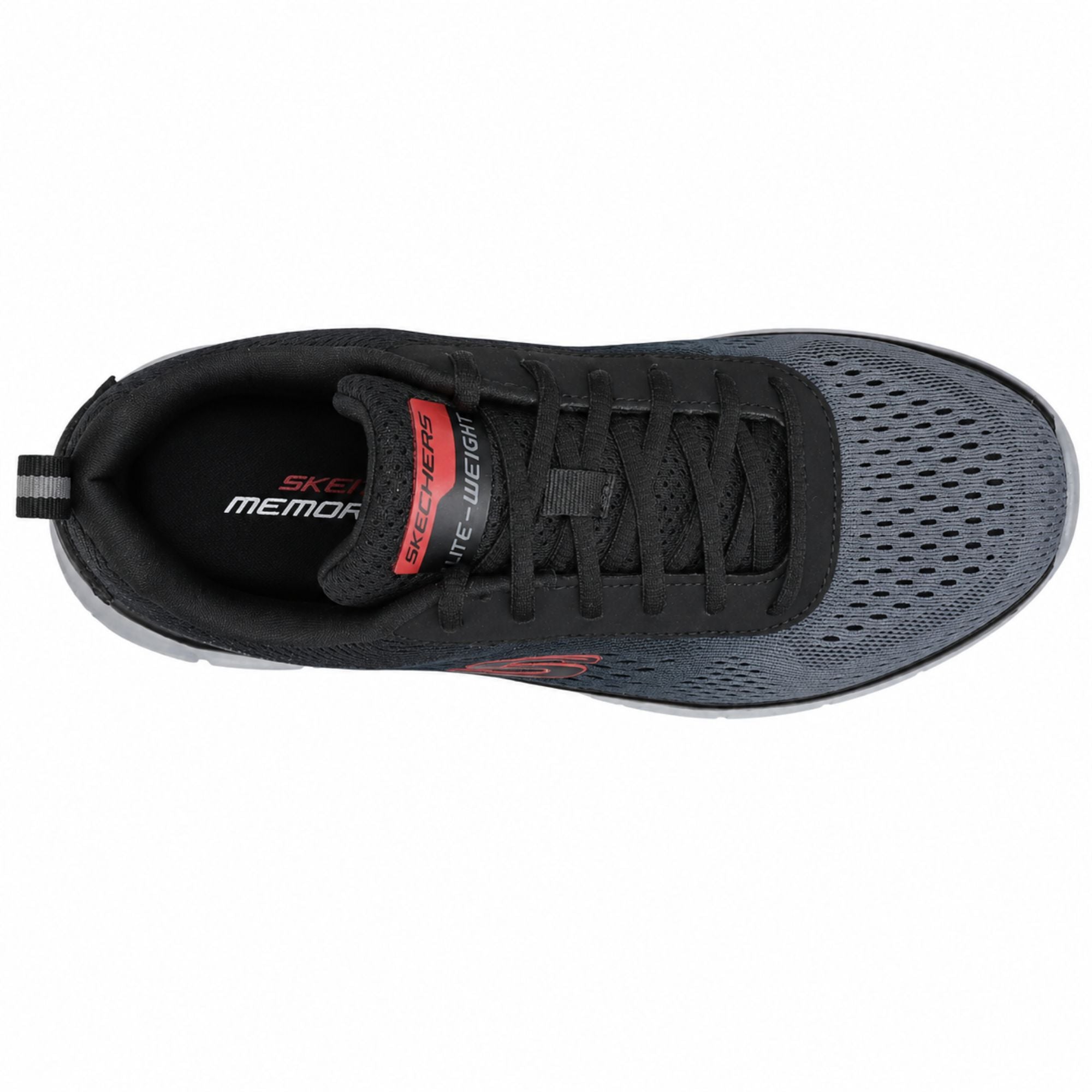 Skechers TRACK-RIPKENT Casuals For Men - Black/Charcoal