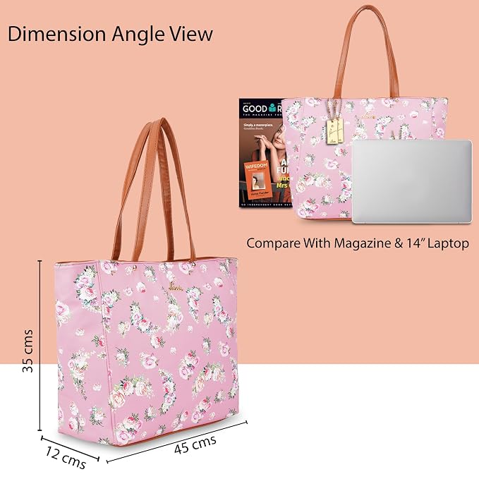 Lavie Flanov Women's Floral Tote Bag Lt Pink | Stylish Handbag