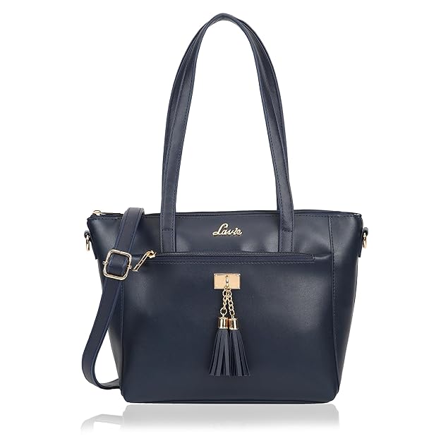 Lavie Mylo Tassel Women's Tote Bag Navy | Stylish Work Handbag