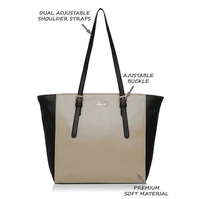 Lavie Bursa Medium Women's Tote Bag Beige | Stylish Office Handbag