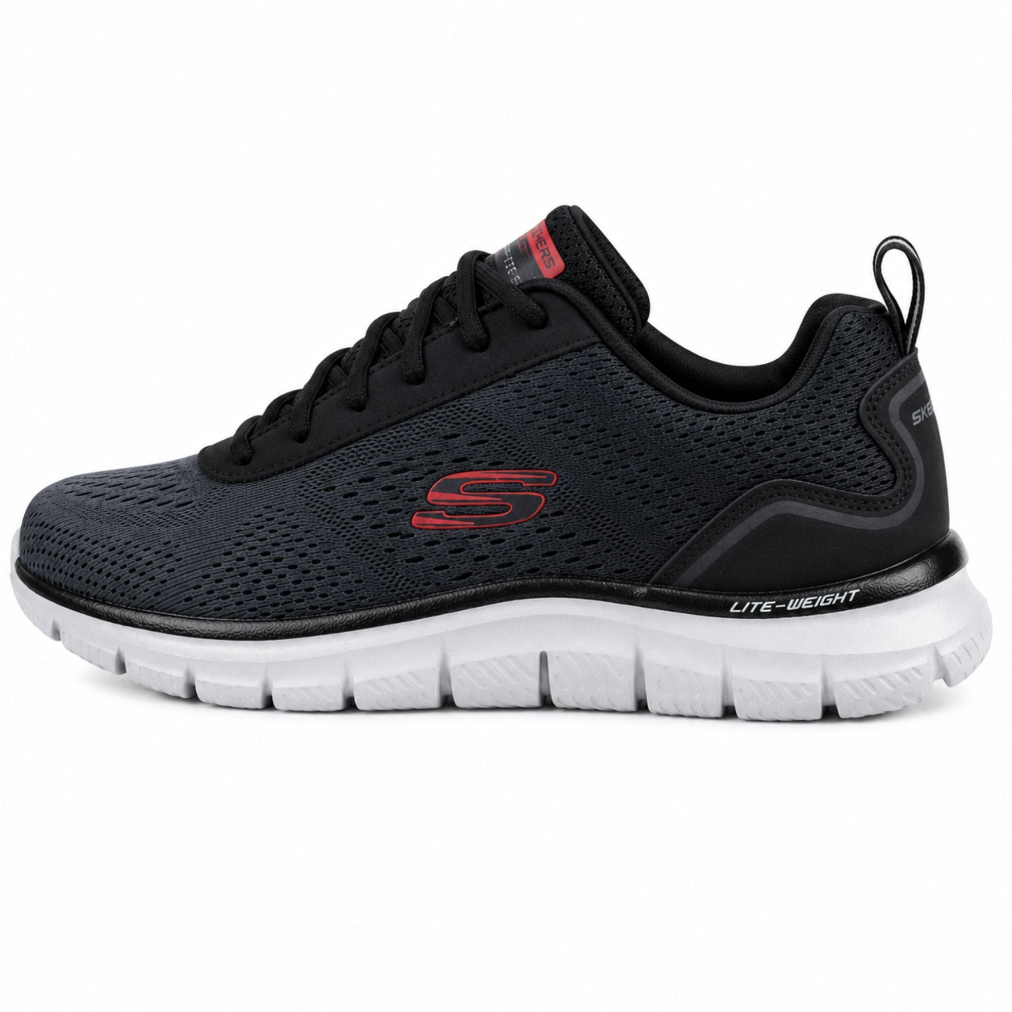 Skechers TRACK-RIPKENT Casuals For Men - Black/Charcoal