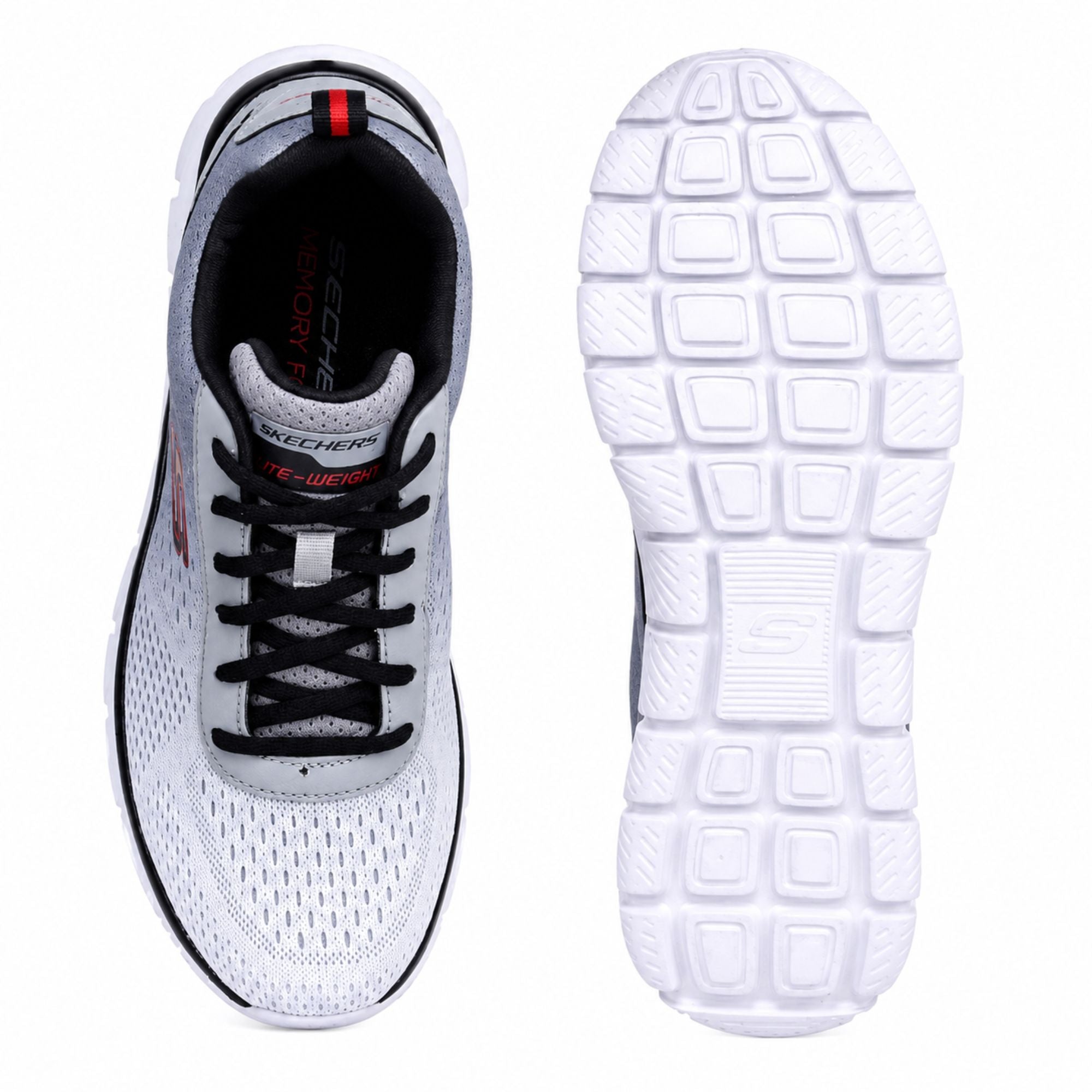 Skechers TRACK-RIPKENT Casuals For Men - Grey/Black