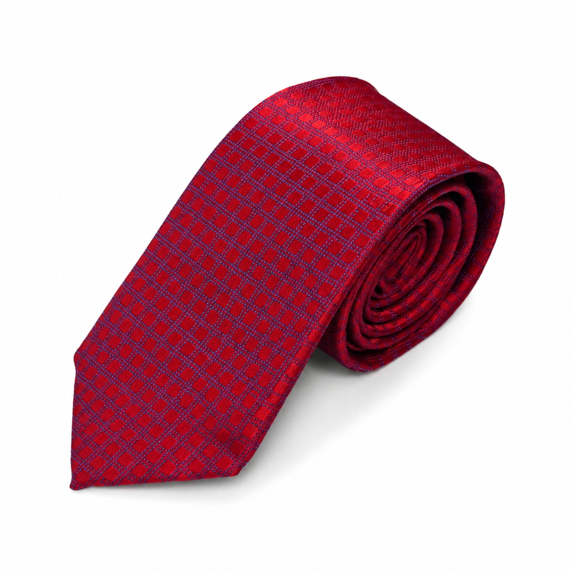 BlackBerry Premium Tie, Pocket Square & Cufflink Combo - Red