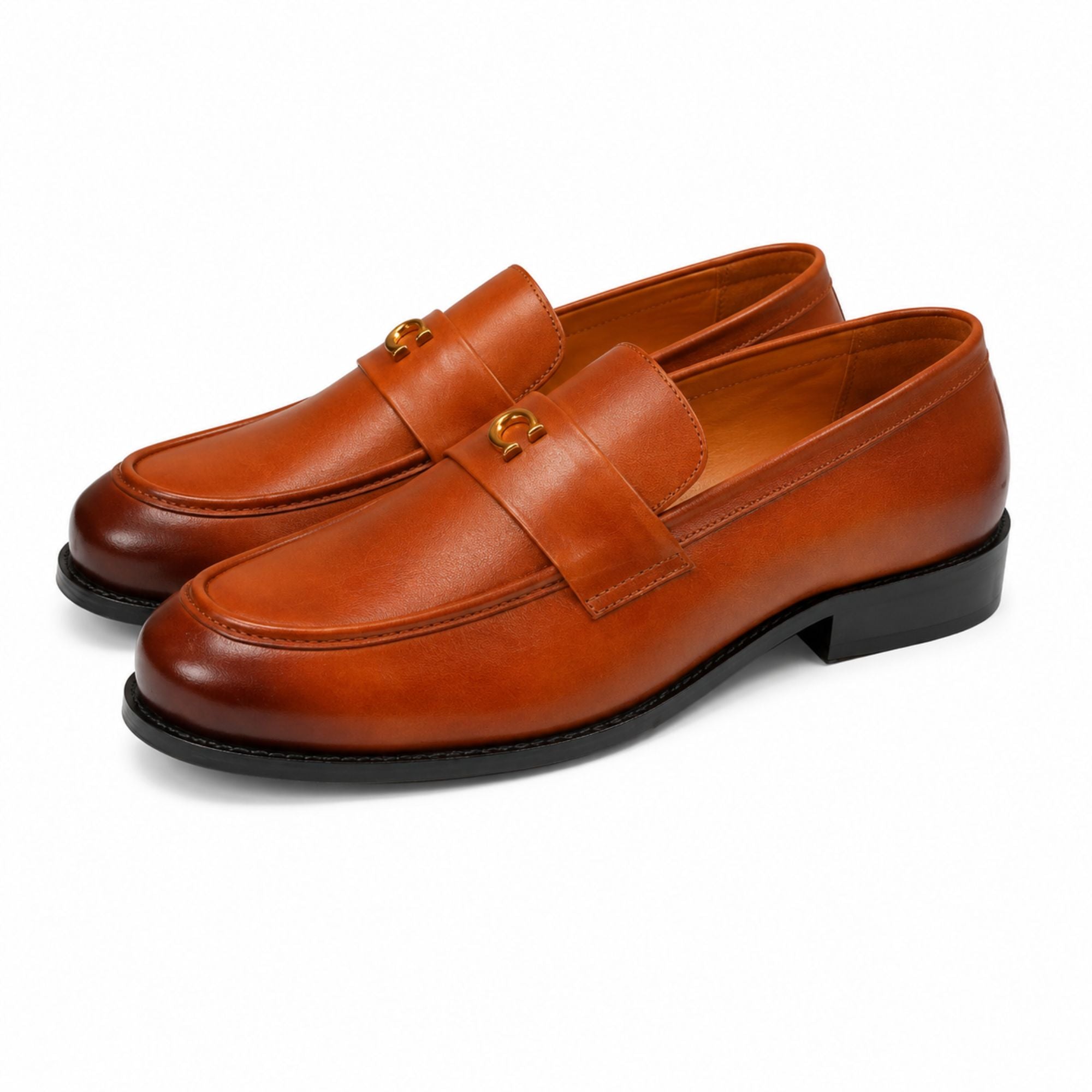 COACH Men’s Premium Leather Loafers - Tan