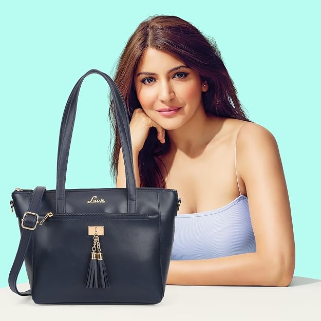 Lavie Mylo Tassel Women's Tote Bag Navy | Stylish Work Handbag