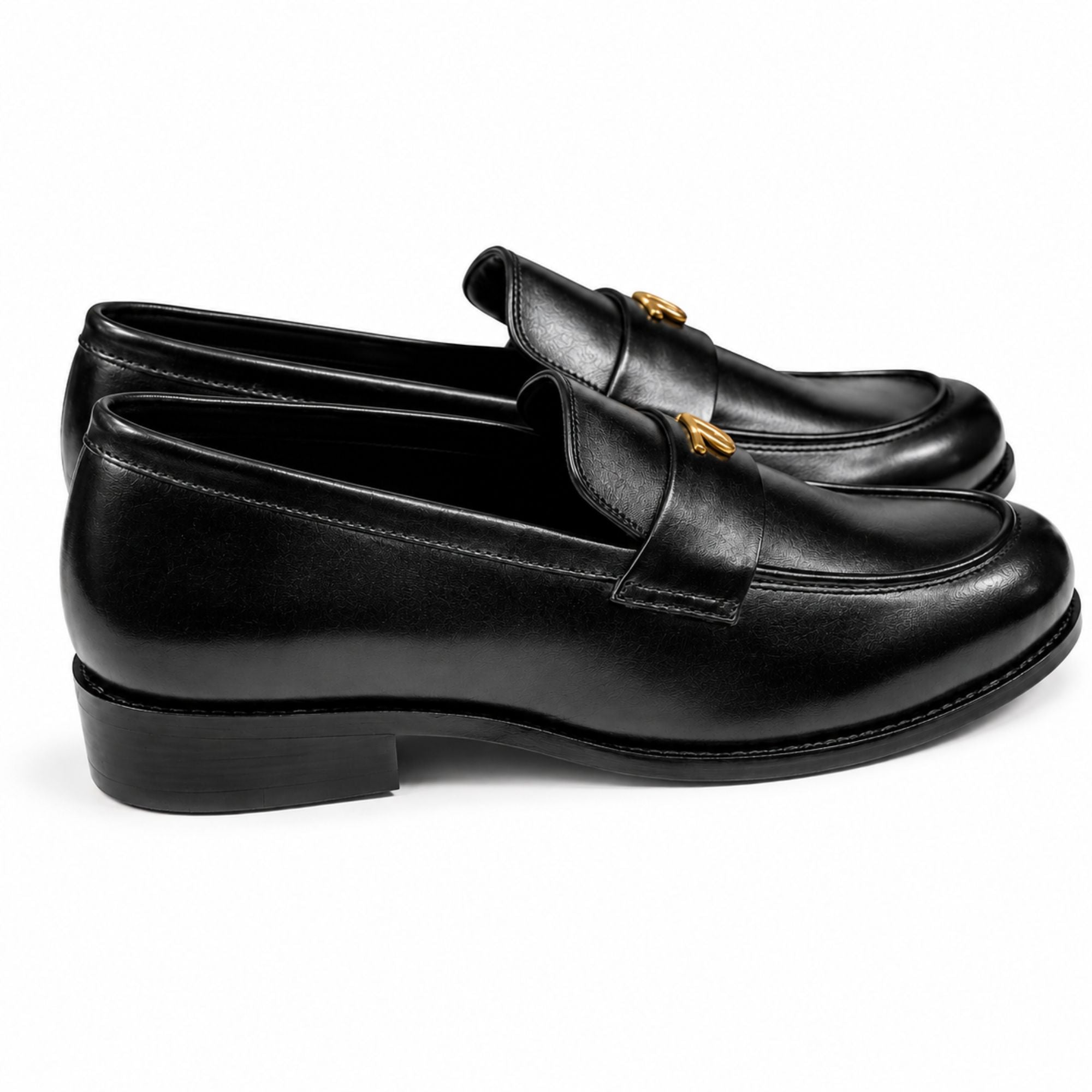 COACH Men’s Premium Leather Loafers - Black
