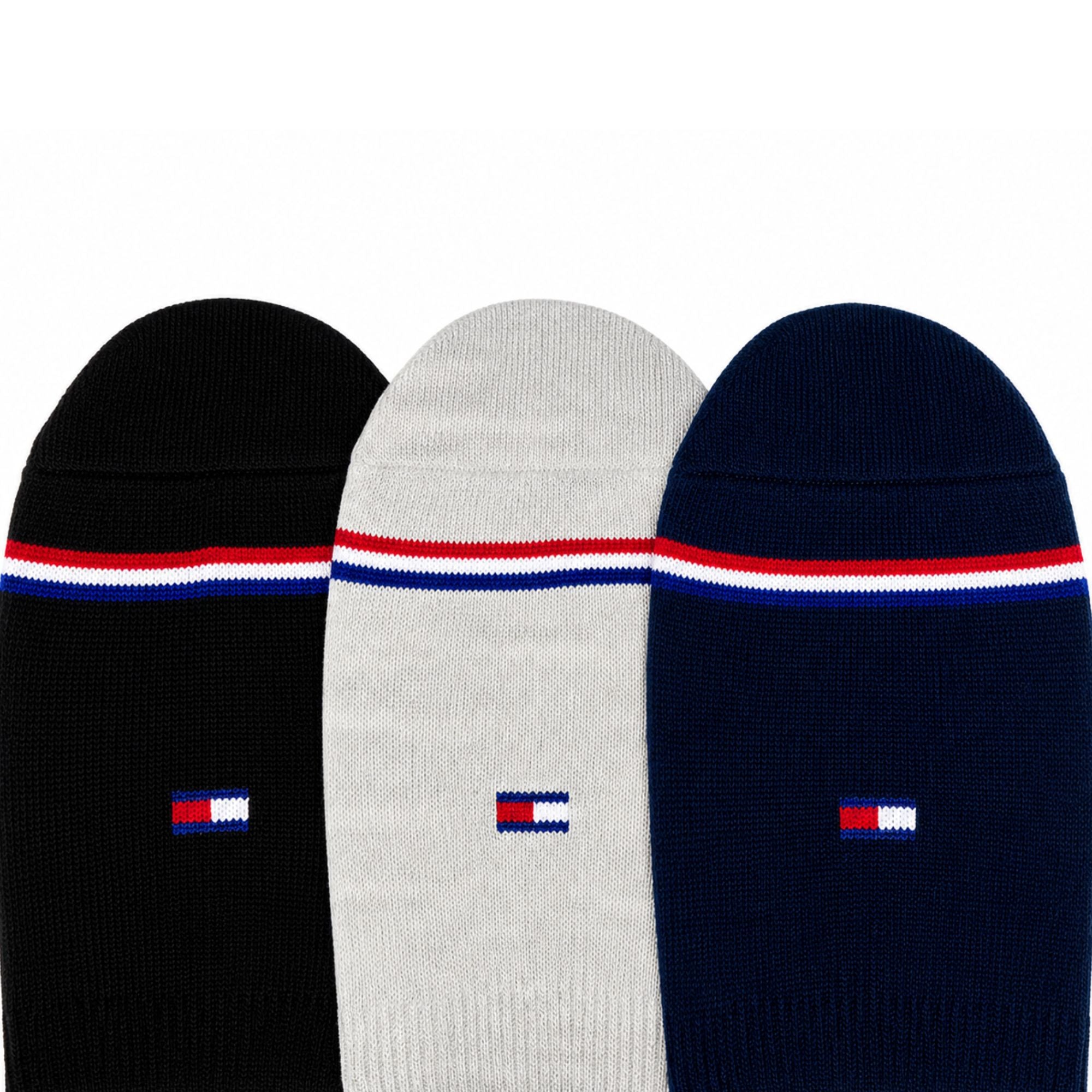 Tommy Hilfiger Logo-Patterned Shoe Liner Socks - Pack of 3