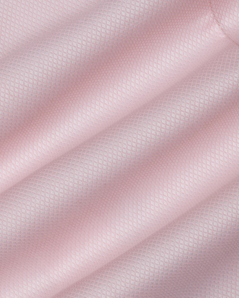 Blackberrys Quinn Pink Textured Slim Fit Shirt for Men