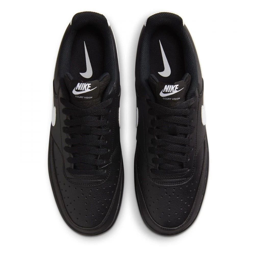Nike Court Vision Low Men’s Sneakers – Black/White